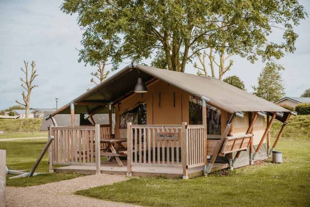 glamping accommodatie op camping Betuwe, Kesteren