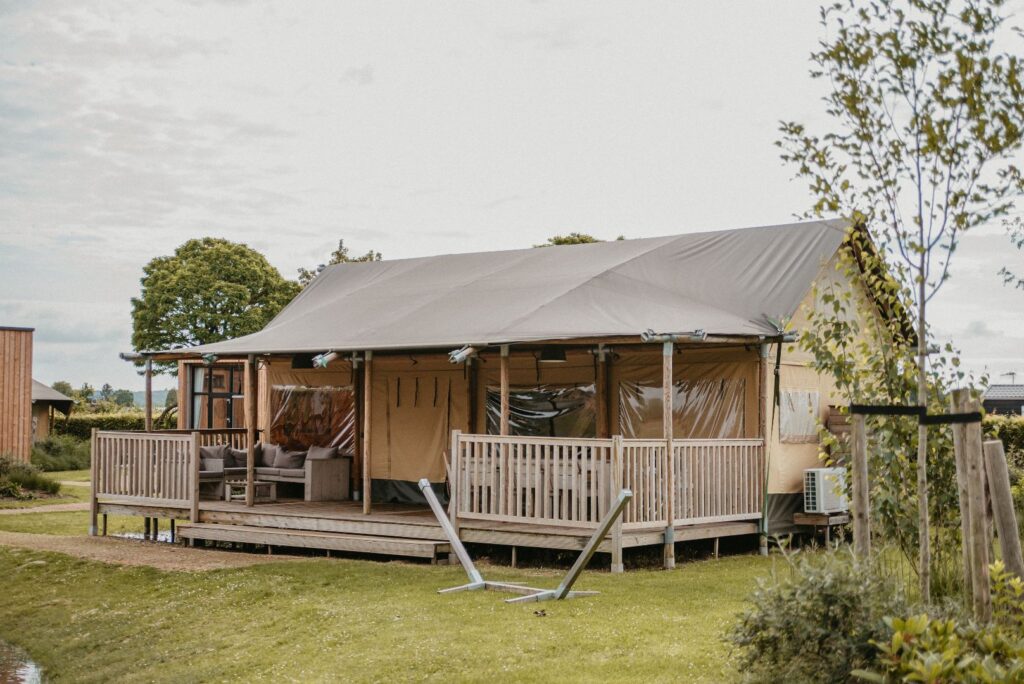 glamping accommodatie op camping Betuwe, Kesteren